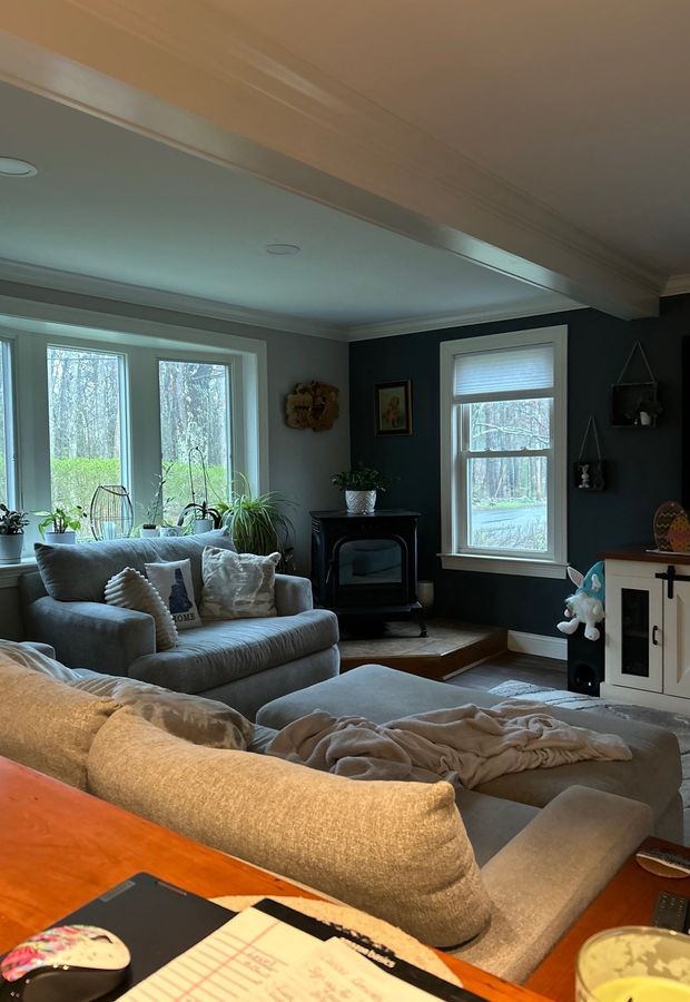 Custom built-in bench seating and trim detail