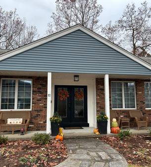 Exterior siding trim and rot repair on a New Hampshire home