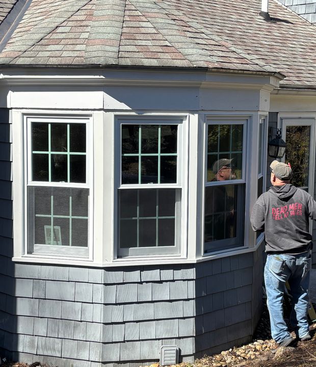 Window installation and exterior repair work