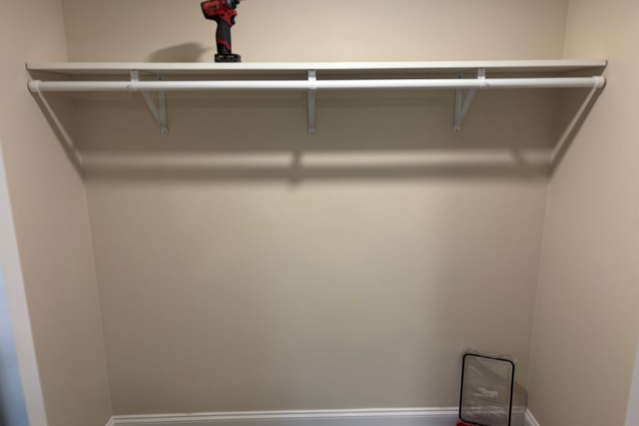 Finished basement remodel with updated walls, flooring, and trim