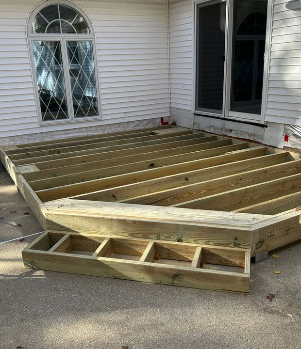 Pool deck construction and repair project